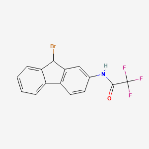 molecular formula C15H9BrF3NO B15076666 n-(9-Bromo-9h-fluoren-2-yl)-2,2,2-trifluoroacetamide CAS No. 1537-15-1