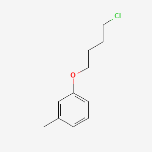 molecular formula C11H15ClO B15076753 1-(4-Chlorobutoxy)-3-methylbenzene CAS No. 71648-39-0