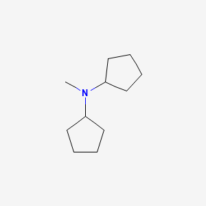 molecular formula C11H21N B15076760 N-cyclopentyl-N-methylcyclopentanamine 