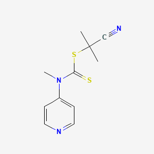 molecular formula C11H13N3S2 B1507683 2-Cyanopropan-2-yl methyl(pyridin-4-yl)carbamodithioate CAS No. 1158958-96-3