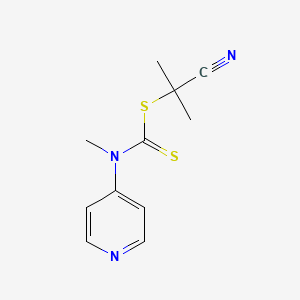 B1507683 2-Cyanopropan-2-yl methyl(pyridin-4-yl)carbamodithioate CAS No. 1158958-96-3