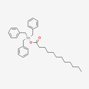 molecular formula C33H44O2Sn B15076846 Tribenzyl(dodecanoyloxy)stannane CAS No. 3151-32-4