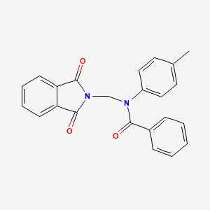 molecular formula C23H18N2O3 B15076890 N-[(1,3-dioxoisoindol-2-yl)methyl]-N-(4-methylphenyl)benzamide 