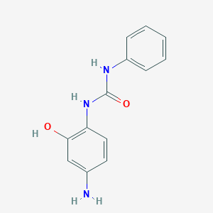 molecular formula C13H13N3O2 B15076941 Urea, N-(4-amino-2-hydroxyphenyl)-N'-phenyl- CAS No. 92949-91-2