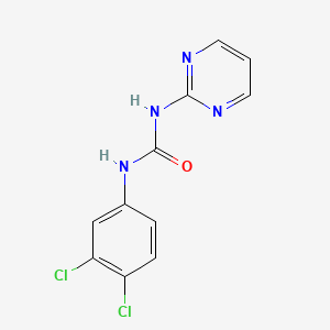 molecular formula C11H8Cl2N4O B15076985 1-(3,4-Dichlorophenyl)-3-(pyrimidin-2-yl)urea CAS No. 23656-32-8