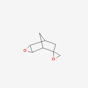 molecular formula C8H10O2 B15076994 Spiro[3-oxatricyclo[3.2.1.02,4]octane-6,2'-oxirane] CAS No. 5628-76-2