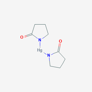 molecular formula C8H12HgN2O2 B15077090 bis(2-oxopyrrolidin-1-yl)mercury CAS No. 10136-69-3