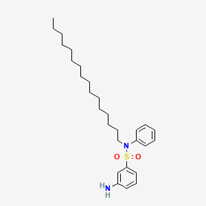 molecular formula C28H44N2O2S B15077094 N1-Hexadecylmetanilanilide CAS No. 55035-30-8