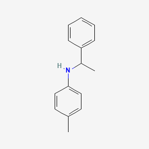 molecular formula C15H17N B15077116 4-Methyl-n-(1-phenylethyl)aniline CAS No. 33863-82-0