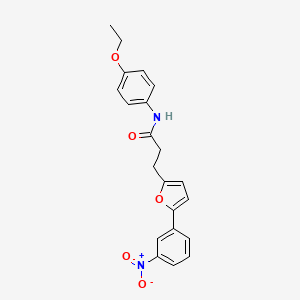 molecular formula C21H20N2O5 B15077129 N-(4-Ethoxyphenyl)-3-(5-(3-nitrophenyl)furan-2-yl)propanamide CAS No. 853329-80-3