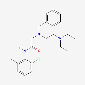 molecular formula C22H30ClN3O B15077175 Acetamide, N-(2-chloro-6-methylphenyl)-2-[[2-(diethylamino)ethyl](phenylmethyl)amino]- CAS No. 102555-83-9