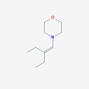 molecular formula C10H19NO B15077182 4-(2-Ethyl-1-butenyl)-morpholine CAS No. 28478-26-4
