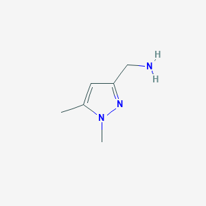 molecular formula C6H11N3 B150772 (1,5-二甲基-1H-吡唑-3-基)甲胺 CAS No. 423768-52-9