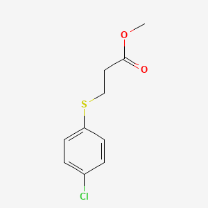 molecular formula C10H11ClO2S B15077218 Methyl 3-(4-chlorophenylthio)propionate CAS No. 54696-23-0