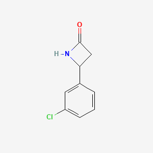 molecular formula C9H8ClNO B1507724 4-(3-Chlorophenyl)-2-azetidinone 