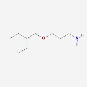 molecular formula C9H21NO B15077241 3-(2-Ethylbutoxy)propan-1-amine CAS No. 21989-29-7