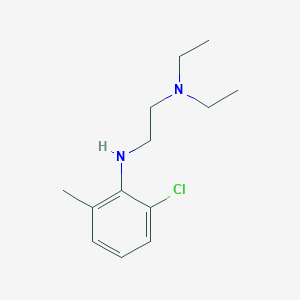molecular formula C13H21ClN2 B15077327 N-(2-chloro-6-methylphenyl)-N',N'-diethylethane-1,2-diamine CAS No. 84434-82-2