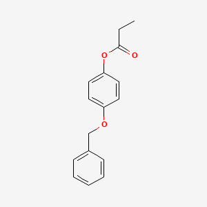 molecular formula C16H16O3 B15077344 (4-Phenylmethoxyphenyl) propanoate CAS No. 6628-99-5