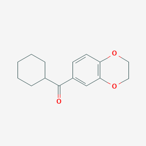 molecular formula C15H18O3 B15077364 Cyclohexyl(2,3-dihydro-1,4-benzodioxin-6-yl)methanone 