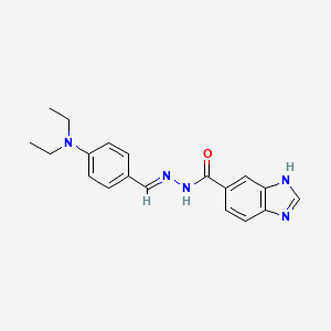 molecular formula C19H21N5O B15077540 N'-(4-(Diethylamino)benzylidene)-1H-benzimidazole-6-carbohydrazide 