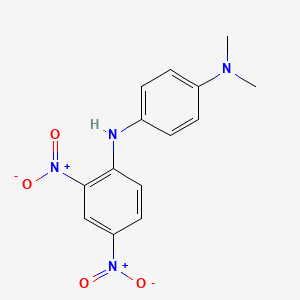 molecular formula C14H14N4O4 B15077575 N,N-Dimethyl-N'-(2,4-dinitrophenyl)-1,4-phenylenediamine CAS No. 2045-64-9