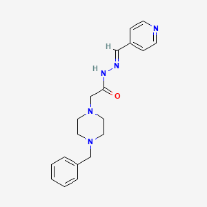 molecular formula C19H23N5O B15077604 2-(4-Benzyl-1-piperazinyl)-N'-(4-pyridinylmethylene)acetohydrazide 