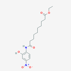 molecular formula C18H26N2O6 B15077642 Ethyl 10-(2-hydroxy-4-nitroanilino)-10-oxodecanoate CAS No. 2274-34-2