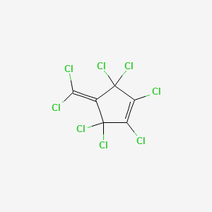 molecular formula C6Cl8 B15077790 Cyclopentene, 4-(dichloromethylene)-1,2,3,3,5,5-hexachloro- CAS No. 3424-05-3