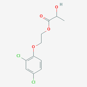 molecular formula C11H12Cl2O4 B15077821 2-(2,4-Dichlorophenoxy)ethyl lactate CAS No. 110534-41-3