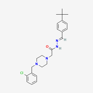 molecular formula C24H31ClN4O B15077867 N'-[(E)-(4-tert-butylphenyl)methylidene]-2-[4-(2-chlorobenzyl)piperazin-1-yl]acetohydrazide 