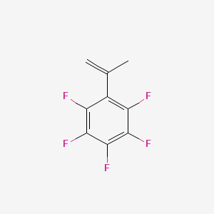 molecular formula C9H5F5 B15077872 1,2,3,4,5-Pentafluoro-6-(prop-1-en-2-yl)benzene CAS No. 711-44-4