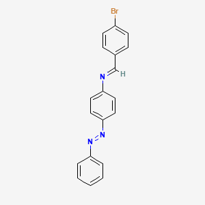 molecular formula C19H14BrN3 B15077913 N-(4-bromobenzylidene)-4-(phenyldiazenyl)aniline CAS No. 202130-71-0