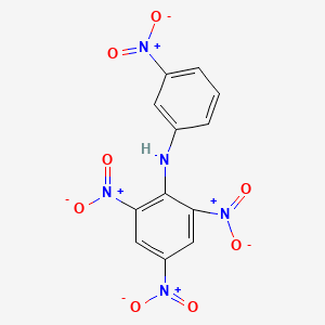 molecular formula C12H7N5O8 B15077914 2,3',4,6-Tetranitrodiphenylamine CAS No. 38417-96-8