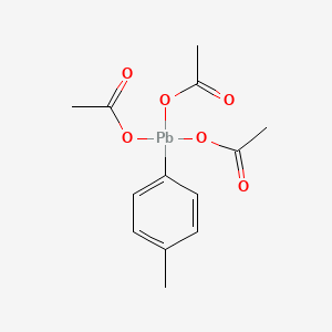 molecular formula C13H16O6Pb B15078143 Tris(acetyloxy)(4-methylphenyl)plumbane CAS No. 3076-56-0