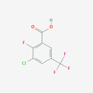 molecular formula C8H3ClF4O2 B150782 3-Chloro-2-fluoro-5-(trifluoromethyl)benzoic acid CAS No. 129931-45-9