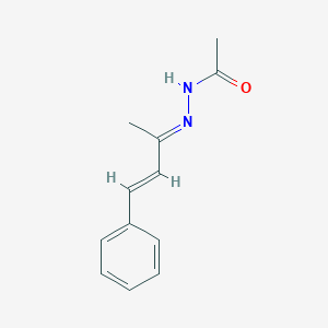 molecular formula C12H14N2O B15078330 N'-(1-Methyl-3-phenyl-2-propenylidene)acetohydrazide CAS No. 308134-44-3