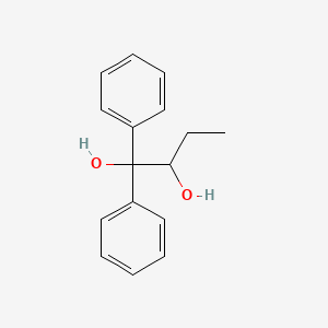 molecular formula C16H18O2 B15078618 1,1-Diphenyl-butane-1,2-diol CAS No. 108843-02-3