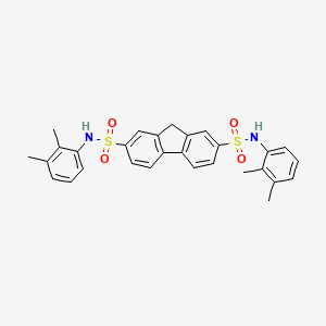 molecular formula C29H28N2O4S2 B15078675 N2,N7-Bis(2,3-dimethylphenyl)-9H-fluorene-2,7-disulfonamide CAS No. 303059-34-9