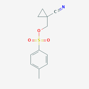 molecular formula C12H13NO3S B150788 (1-Cyanocyclopropyl)methyl 4-methylbenzenesulfonate CAS No. 288569-60-8