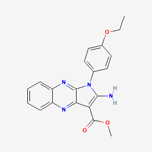 molecular formula C20H18N4O3 B15078816 methyl 2-amino-1-(4-ethoxyphenyl)-1H-pyrrolo[2,3-b]quinoxaline-3-carboxylate 