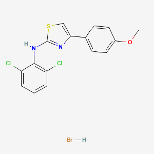 molecular formula C16H13BrCl2N2OS B15078956 N-(2,6-dichlorophenyl)-4-(4-methoxyphenyl)-1,3-thiazol-2-amine hydrobromide 