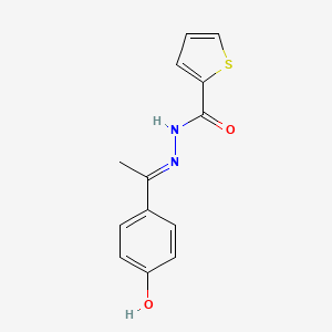 molecular formula C13H12N2O2S B15079071 N'-[1-(4-hydroxyphenyl)ethylidene]-2-thiophenecarbohydrazide 