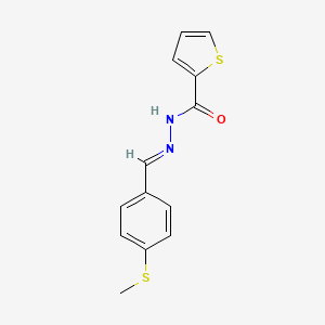 molecular formula C13H12N2OS2 B15079219 N'-[4-(methylsulfanyl)benzylidene]-2-thiophenecarbohydrazide 