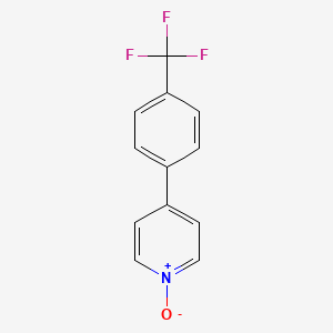 molecular formula C12H8F3NO B1507925 4-(4-(Trifluoromethyl)phenyl)pyridine 1-oxide CAS No. 545396-52-9