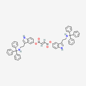 molecular formula C62H52N4O4 B15079290 Bis(3-(2-(tritylamino)ethyl)-1H-indol-5-YL) 2-butenedioate 