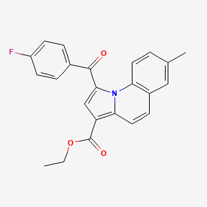 molecular formula C23H18FNO3 B15079305 Ethyl 1-(4-fluorobenzoyl)-7-methylpyrrolo[1,2-a]quinoline-3-carboxylate CAS No. 302913-63-9