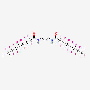 molecular formula C19H8F30N2O2 B15079412 N,N'-(Propane-1,3-diyl)bis(2,2,3,3,4,4,5,5,6,6,7,7,8,8,8-pentadecafluorooctanamide) CAS No. 29680-98-6