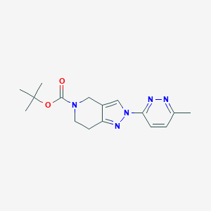 molecular formula C16H21N5O2 B1507949 tert-butyl 2-(6-methylpyridazin-3-yl)-2,4,6,7-tetrahydro-5H-pyrazolo[4,3-c]pyridine-5-carboxylate CAS No. 949922-56-9