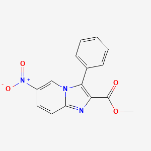 molecular formula C15H11N3O4 B1507956 Methyl 6-nitro-3-phenylimidazo[1,2-A]pyridine-2-carboxylate CAS No. 885276-47-1