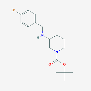 molecular formula C17H25BrN2O2 B1507968 Tert-butyl 3-{[(4-bromophenyl)methyl]amino}piperidine-1-carboxylate CAS No. 887584-43-2